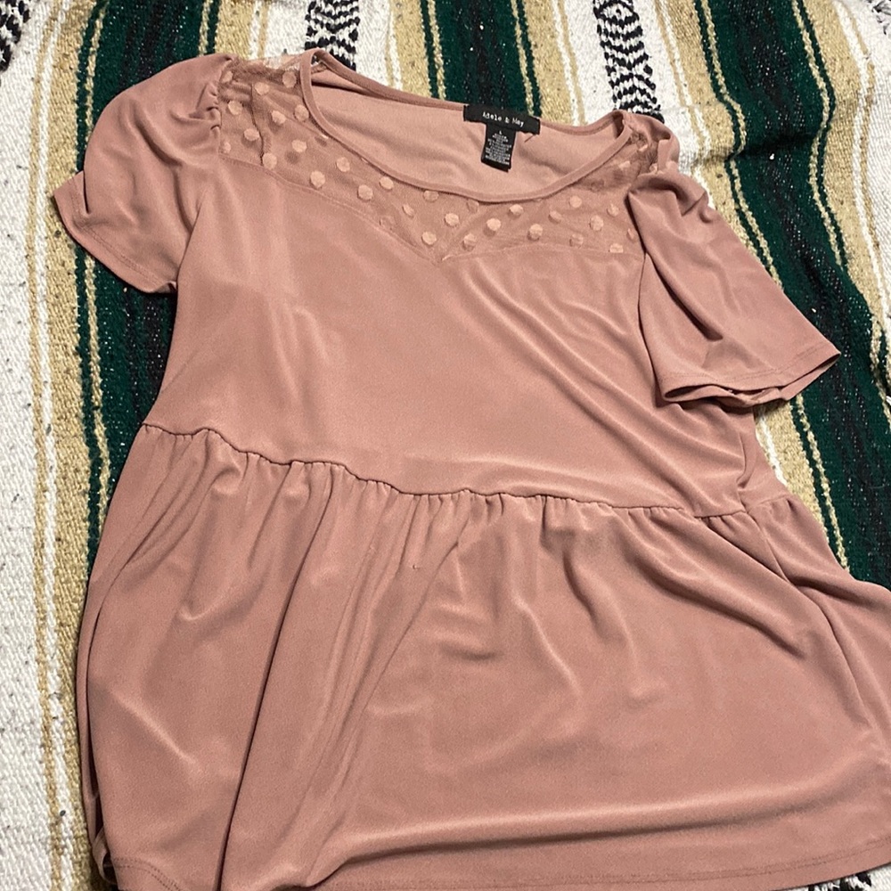 pink adele and may blouse